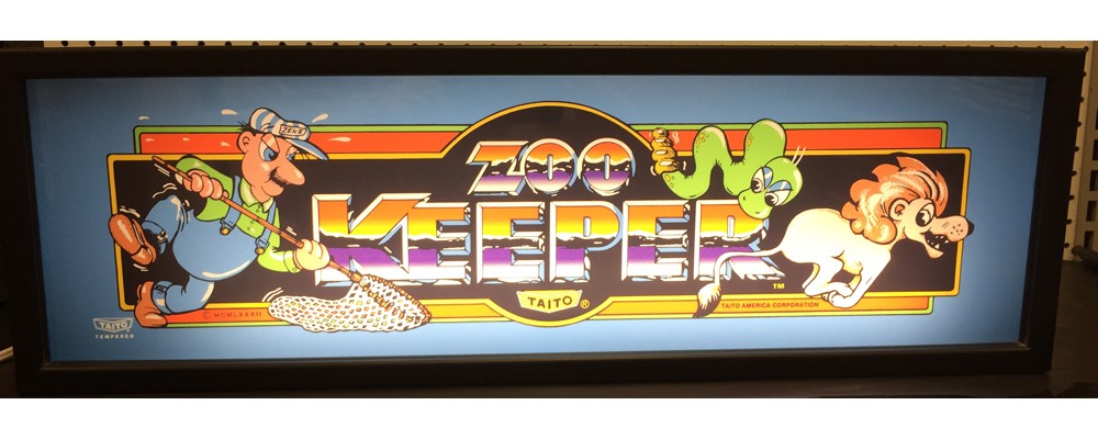 Zookeeper Arcade Marquee - Lightbox - Taito